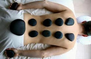 Hot stone massage with Spiral Spa